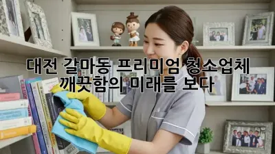대전 갈마동 프리미엄 청소업체, 깨끗함의 미래를 보다!